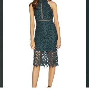 Bardot Gemma Lily Green Halter Dress